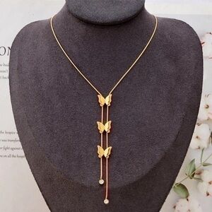 Elegant Gold Butterfly Necklace